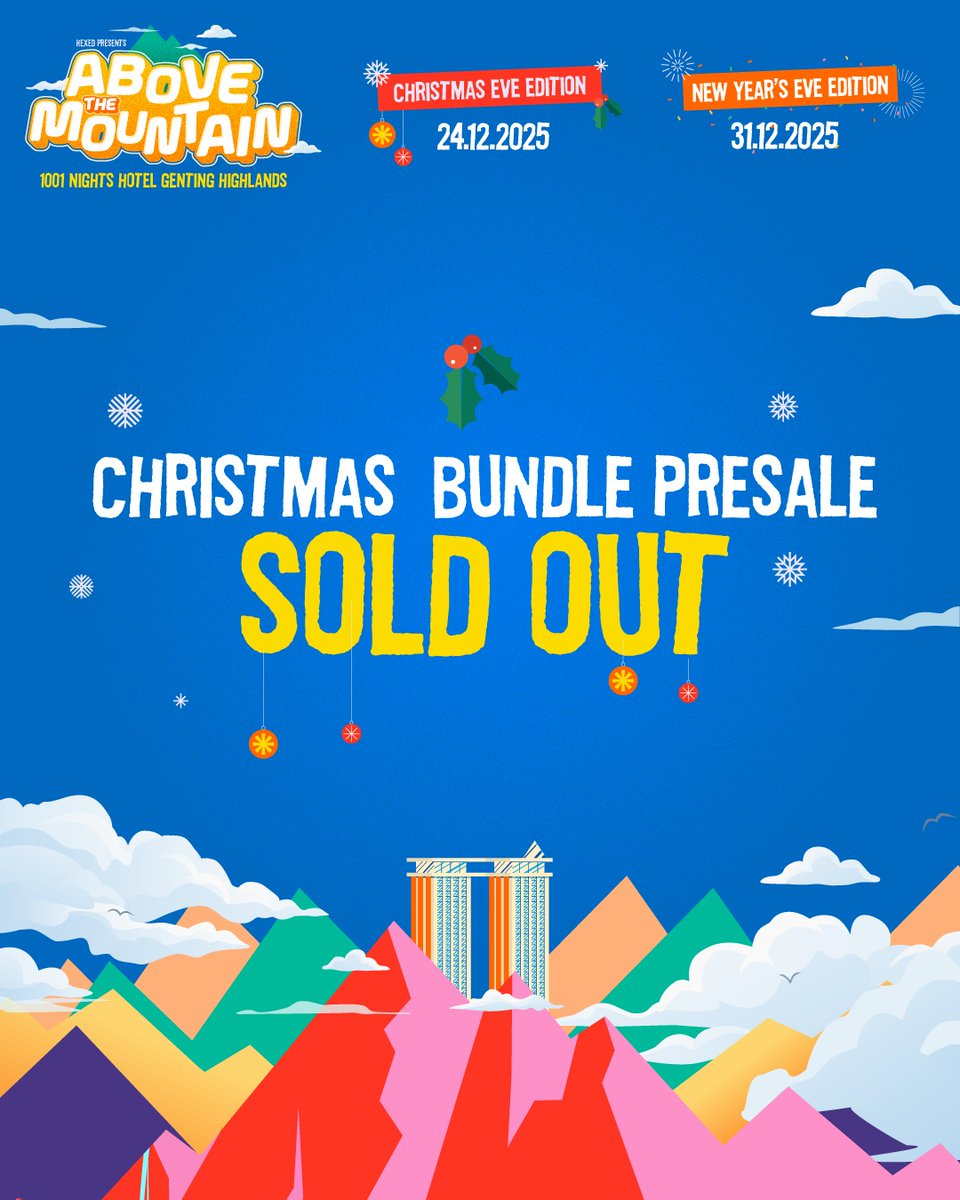 Our Christmas Bundle Presale just sold out. Thank you for believing in this chapter with us! 

Presale ends on 22nd December. Don't wait 🥶

#stayhexed #ATM25 #1001NightsHotelGenting