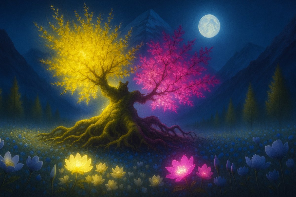 PerOlofMichael's tweet photo. Glowing Tree