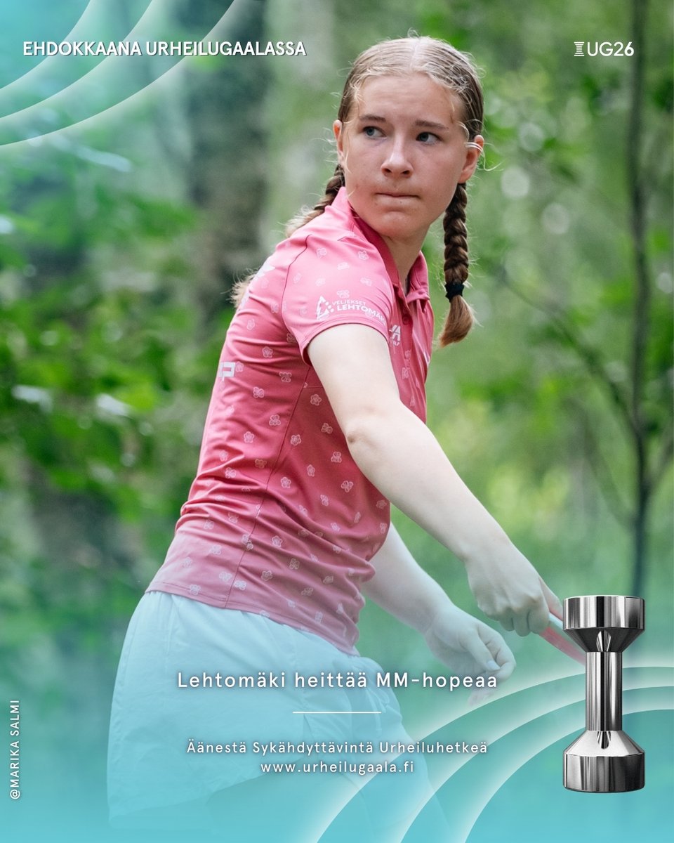 Sykähdyttävin Urheiluhetki -ehdokas - Lehtomäki heittää MM-hopeaa✨

Anna äänesi sinua sykähdyttäneelle urheiluhetkelle! ➡️ urheilugaala.fi/sykahdyttavin-…

#sykähdyttävinurheiluhetki #UG26 #urheilugaala