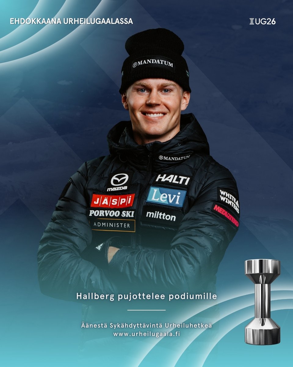 Sykähdyttävin Urheiluhetki -ehdokas - Hallberg pujottelee podiumille✨

Anna äänesi sinua sykähdyttäneelle urheiluhetkelle! ➡️ urheilugaala.fi/sykahdyttavin-…

#sykähdyttävinurheiluhetki #UG26 #urheilugaala