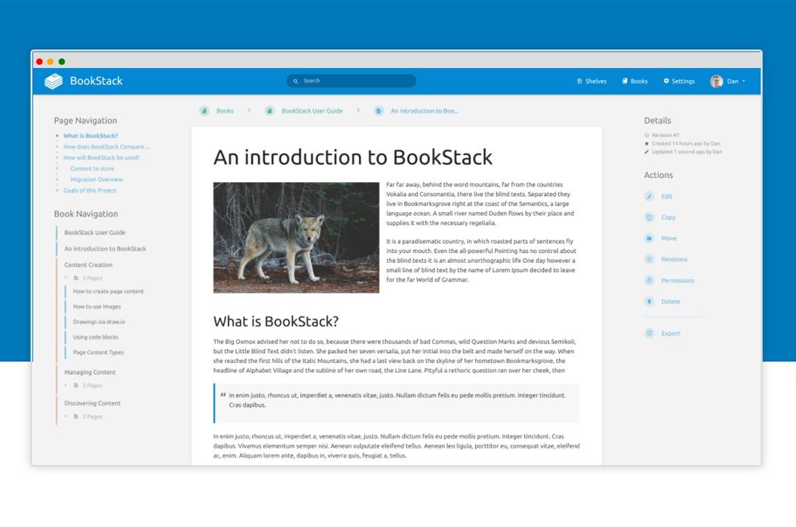 MadeWithLaravel's tweet image. 📚 BookStack is an open-source wiki system built with Laravel – self-host it to easily organize and store information! - madewithlaravel.com/bookstack