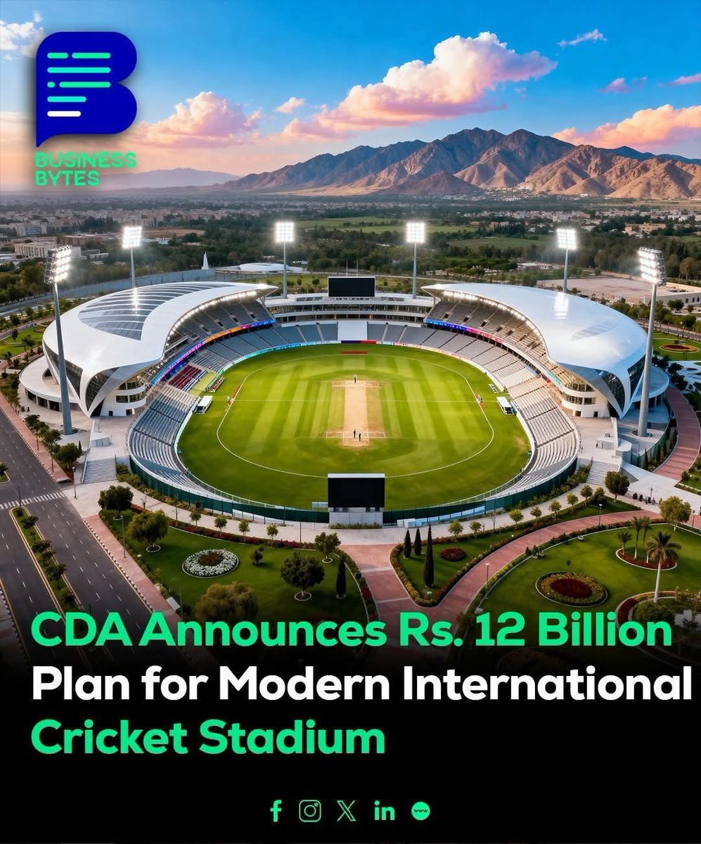 Cricket just got a whole lot closer to Islamabad! A new international stadium is coming up in Sector D-12, featuring 25,000 seats, Ring of Fire LED lights,and world-class facilities Rs 12 billion project to boost Pakistan's cricket hosting capabilities. #GrandeFratello #Temblor