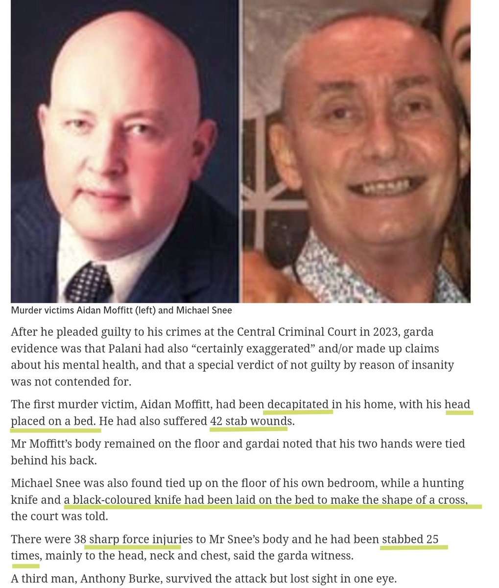 BREAKING! 

Criminal Assets Bureau no longer investigating €357,000 cash found in the home of killer Yousef Palani. 

In April 2022 an Iraqi refugee went on a murder spree in Ireland, killing two men and cutting an eye from a 3rd man. 

€357k cash was found in his home.