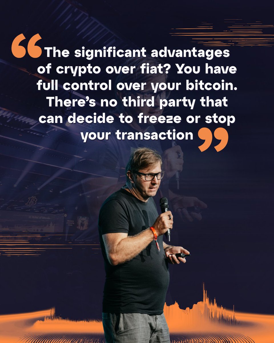 Full control. No gatekeepers. No freeze button. The core advantage of  Bitcoin — highlighted at BTC Prague 2025.