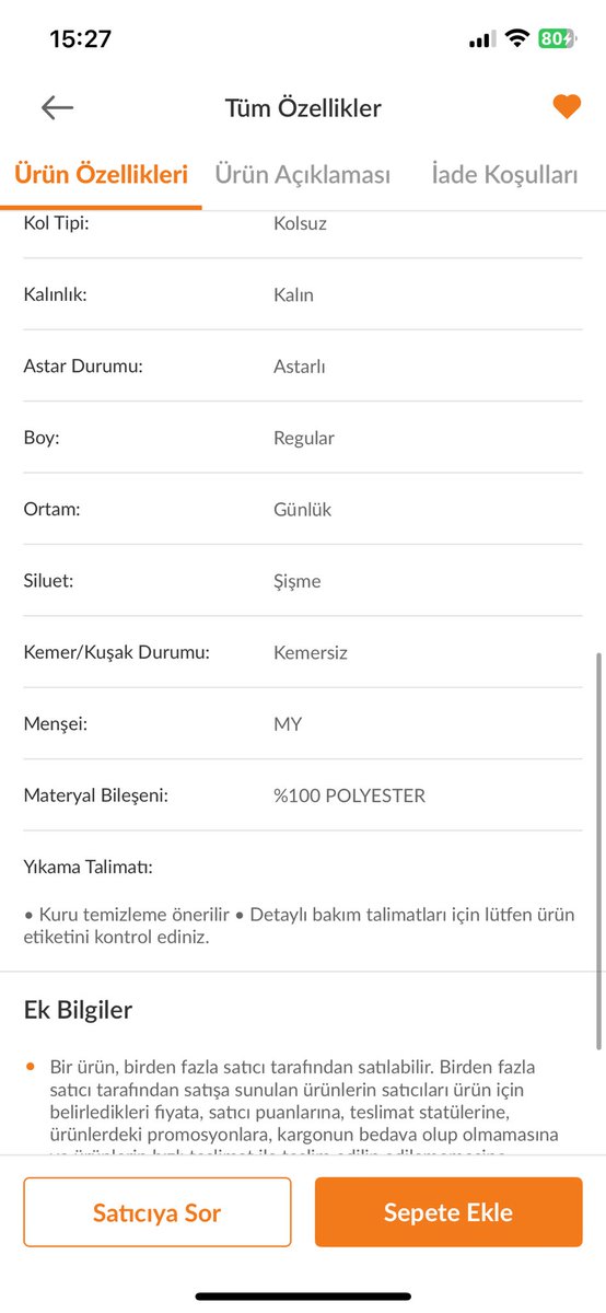 YÜZDE YÜZ POLYESTER içerikle bu fiyatlar akıl alır gibi değil artık, yerli ( tam olmasada) olduğu için tercih ettiğim bir markaydı ama yani artık gerçekten aklım almıyor…..
