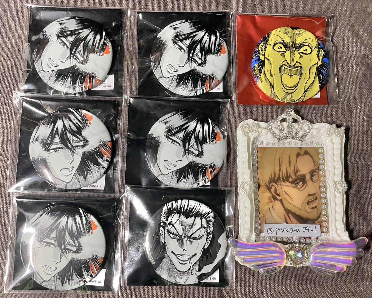 交換・譲渡】 忍者と極道 大阪聖典祭 缶バッジ 出）夢澤、惨蔵、陽日