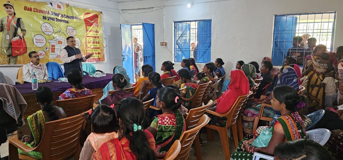 #FinancialInclusion A camp  was organized at Bhitaragada Gram Panchayat, Laxmipur, to popularize the products and services provided by #IndiaPost and partner institutions.
#DakSewaJanSewa