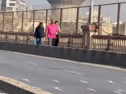 Uproar after viral video shows people walking on closed Subhash Bridge