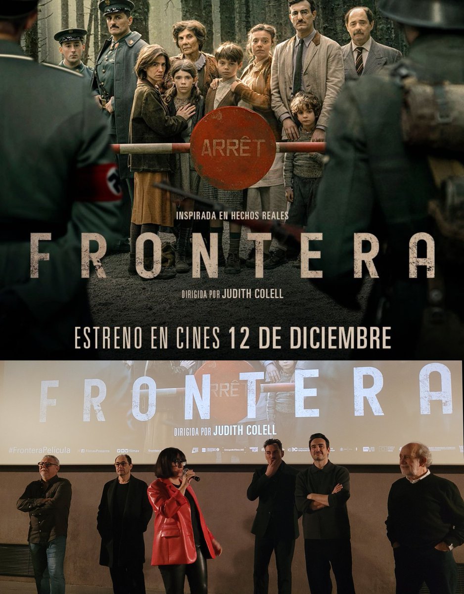 KromicB's tweet image. Ayer disfruté (por su calidad como peli) y sufrí (por lo que en ella se cuenta) en el preestreno de 'FRONTERA' (a nadie le molestará que me hayan invitado, ya que esto no es 'Superman').
Una historia real de hace 80 años que está hoy en día más vigente que nunca. 12/12 en cines.