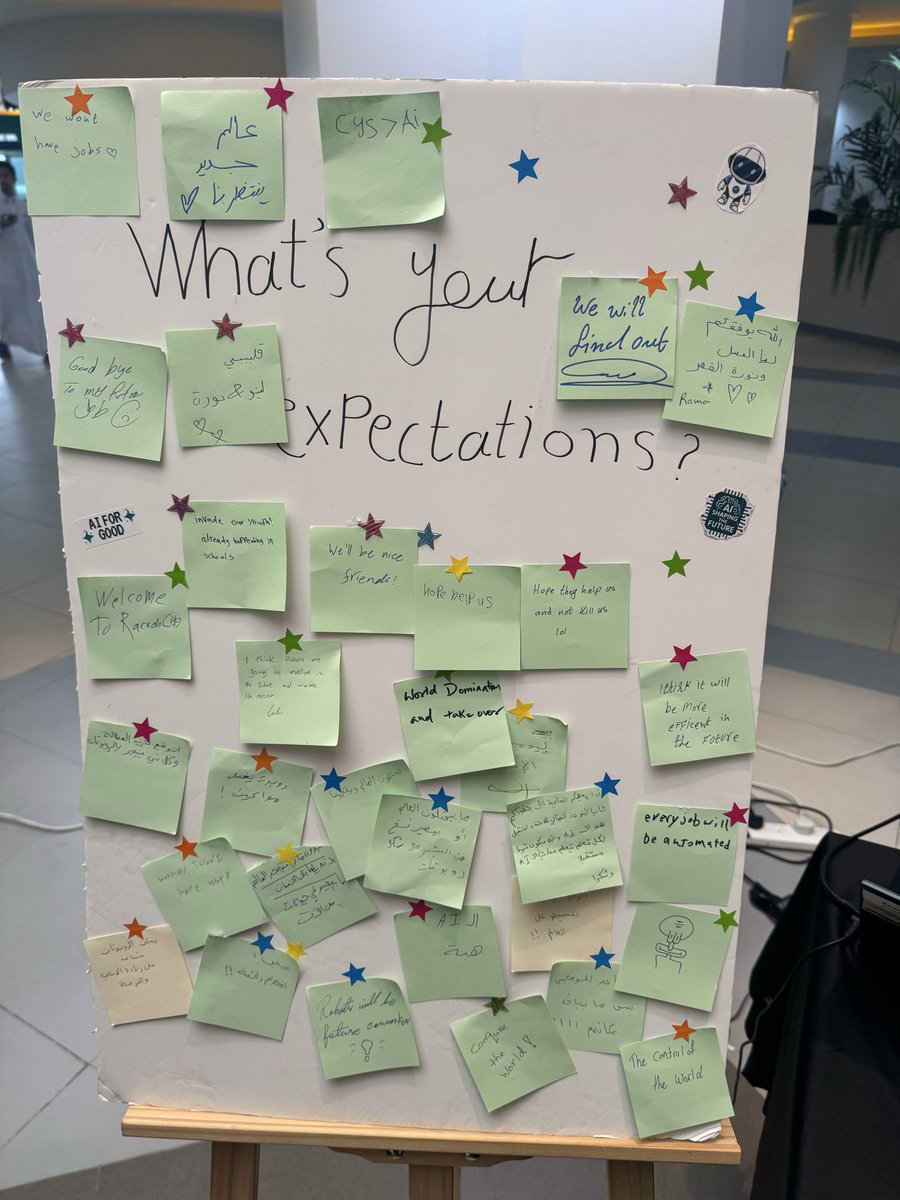 اسعدتونا بحضوركم اليوم لمعرض AI for good🌟