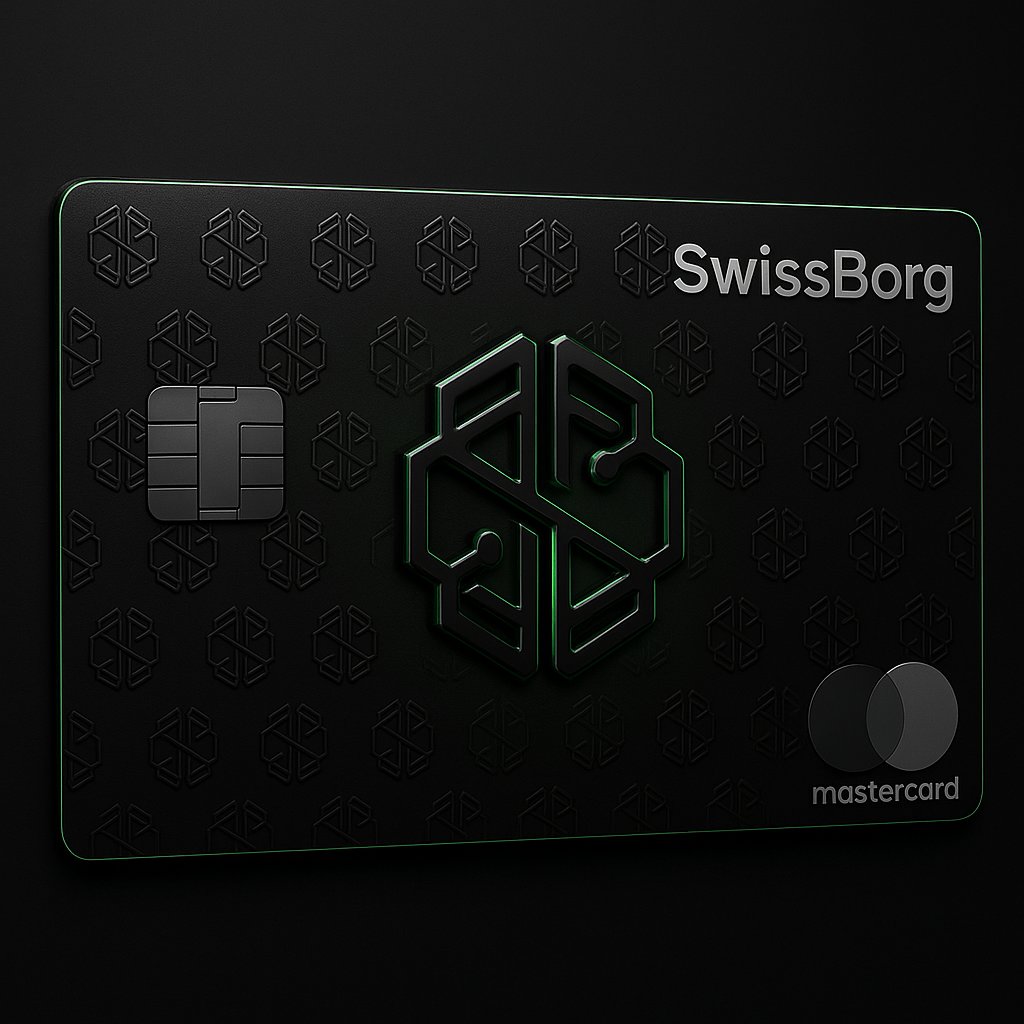 Bientot un concours design pour la nouvelle carte #SwissBorg : 

Go !!!!!! 

✨ Noir mat ultra-élégant
✨ Logo central embossé 3D
✨ Monogramme SwissBorg discret façon haute couture
✨ Liseret vert signature pour un look futuriste
✨ Variations et angles qui révèlent chaque