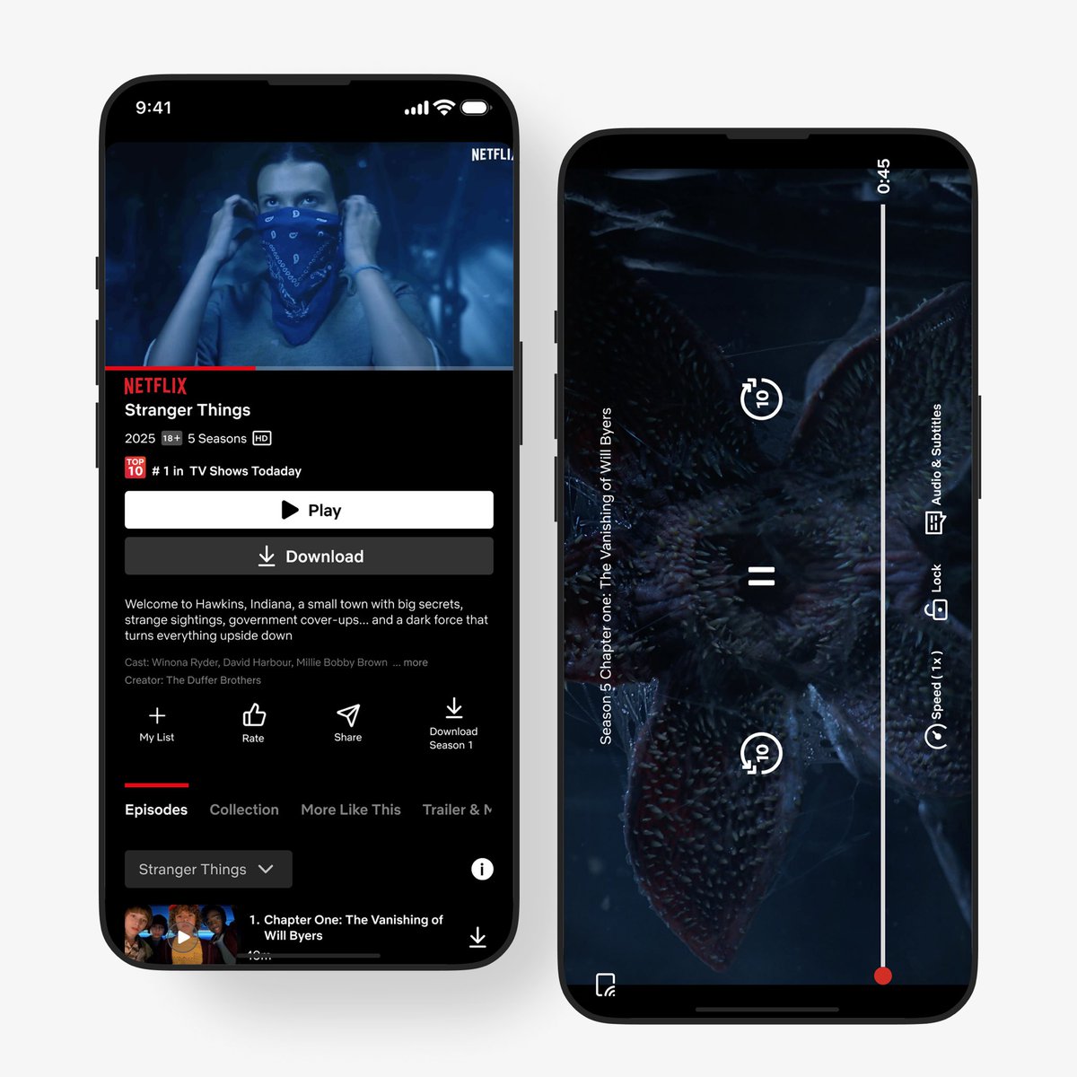 rayvariant's tweet image. My first UI design project, recreated the Netflix app