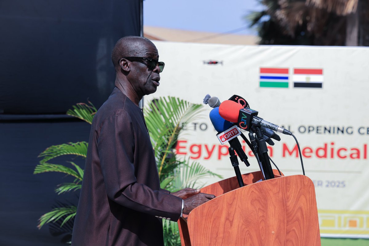 willan_aziz's tweet photo. SERVING MAMA LAND🦾❤️
THE OFFICIAL LAUNCHING OF THE EGYPTIAN MEDICAL CENTRE BY HE THE VICE PRESIDENT MOHAMMED B. S JALLOW. THE HEALTH SECTOR IS PRIORITY♥️🇬🇲🙏🏿 https://t.co/V6qQpmo7wZ