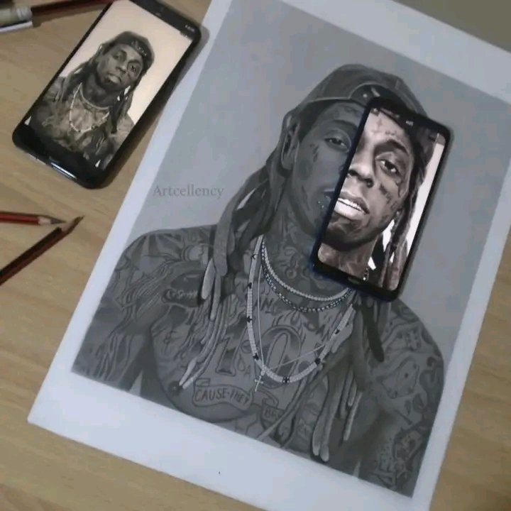 artdehnow's tweet photo. See me through the phone...
#artcellency #lilwayneart https://t.co/Oc2DKdyryX