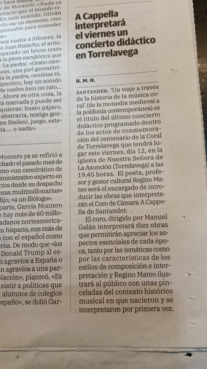 Gracias <a href="/rosaruizzzz/">Rosa M. Ruiz</a> por facilitar la información de este #Concierto <a href="/diariomontanes/">diariomontanes</a>