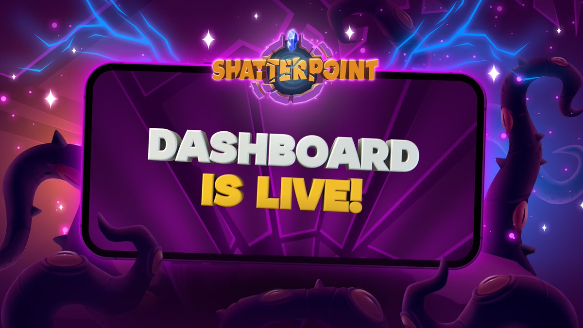 Shatterpoint Player Dashboard is LIVE! ⚔️

The game launches in just a little over an hour!

You might be wondering - why do we need a dashboard?

All you need to know:

⧫ Manage your NFT assets
Move items between your wallet and the game with ease.
Just make sure they’re