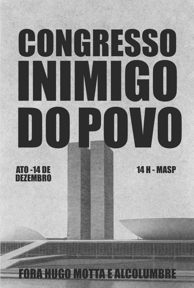 🚩 ÀS RUAS

População começa a se organizar nas redes contra o Congresso inimigo do povo para derrubada da anistia