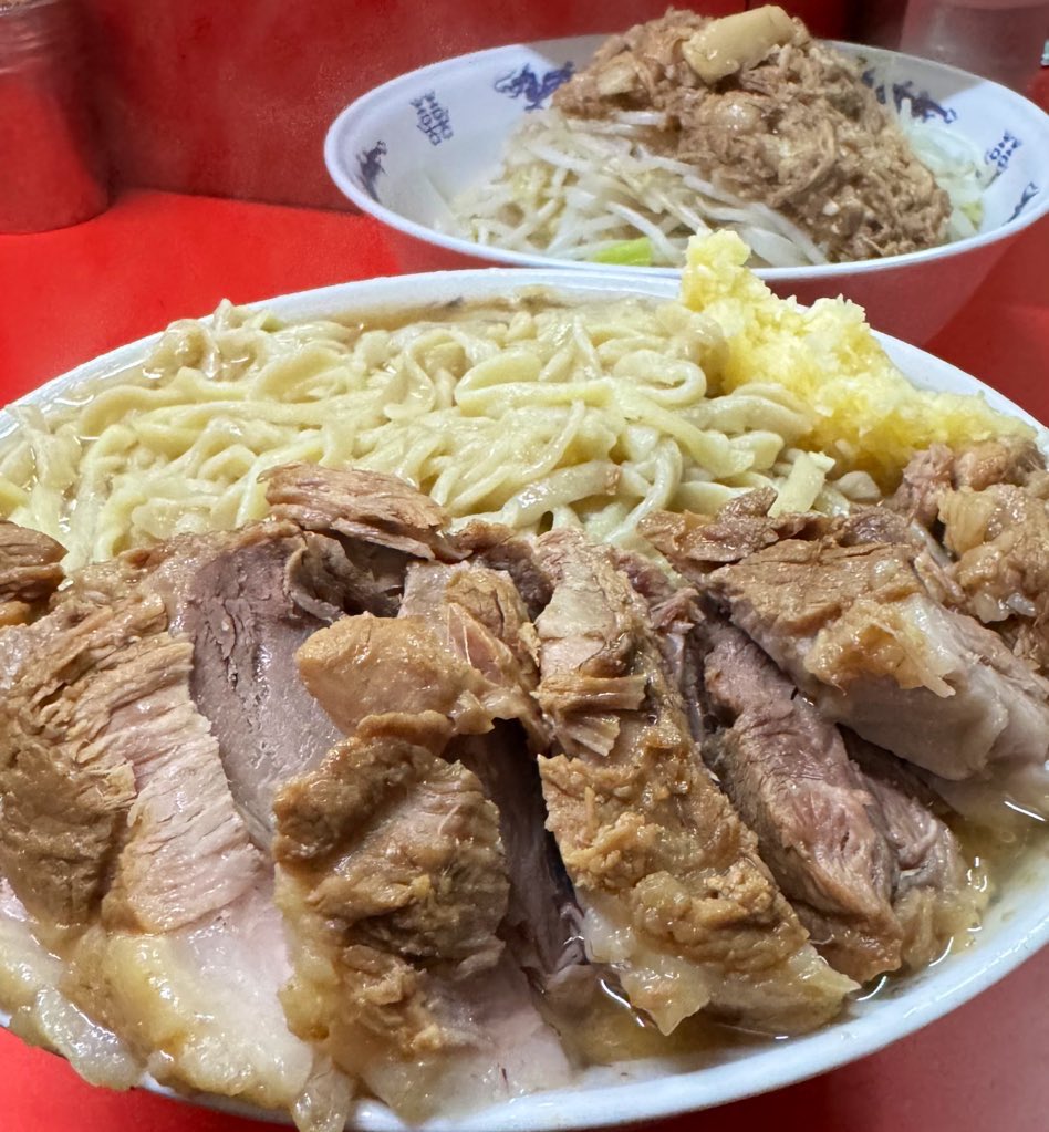 RZ大好きマン太郎 一昨日はラーメン二郎を5杯摂食 小滝橋×2→松戸→川崎×2という、キモ
