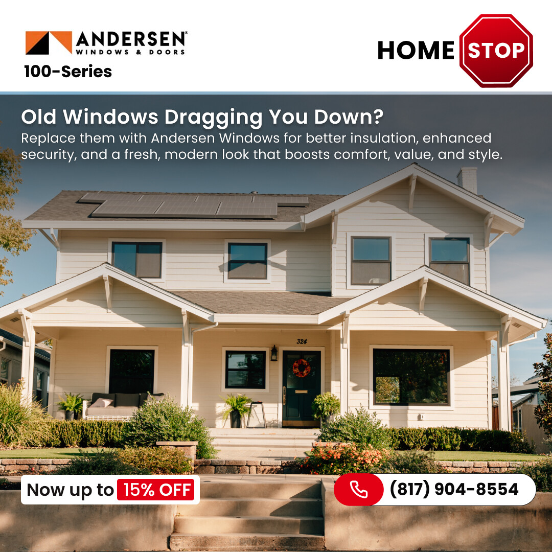 HomeStopInc's tweet photo. Enjoy a cozy, stylish, and safe home with Andersen Windows installed by HomeStop—book your window upgrade today! 🏡✨
📞 Call (817) 904-8554 to get up to 15% OFF.
#AndersenWindows #CasementWindows #Andersen100Series #WindowReplacementDFW #WindowInstallationDfw #DFWContractors https://t.co/vvzVHJyFDh