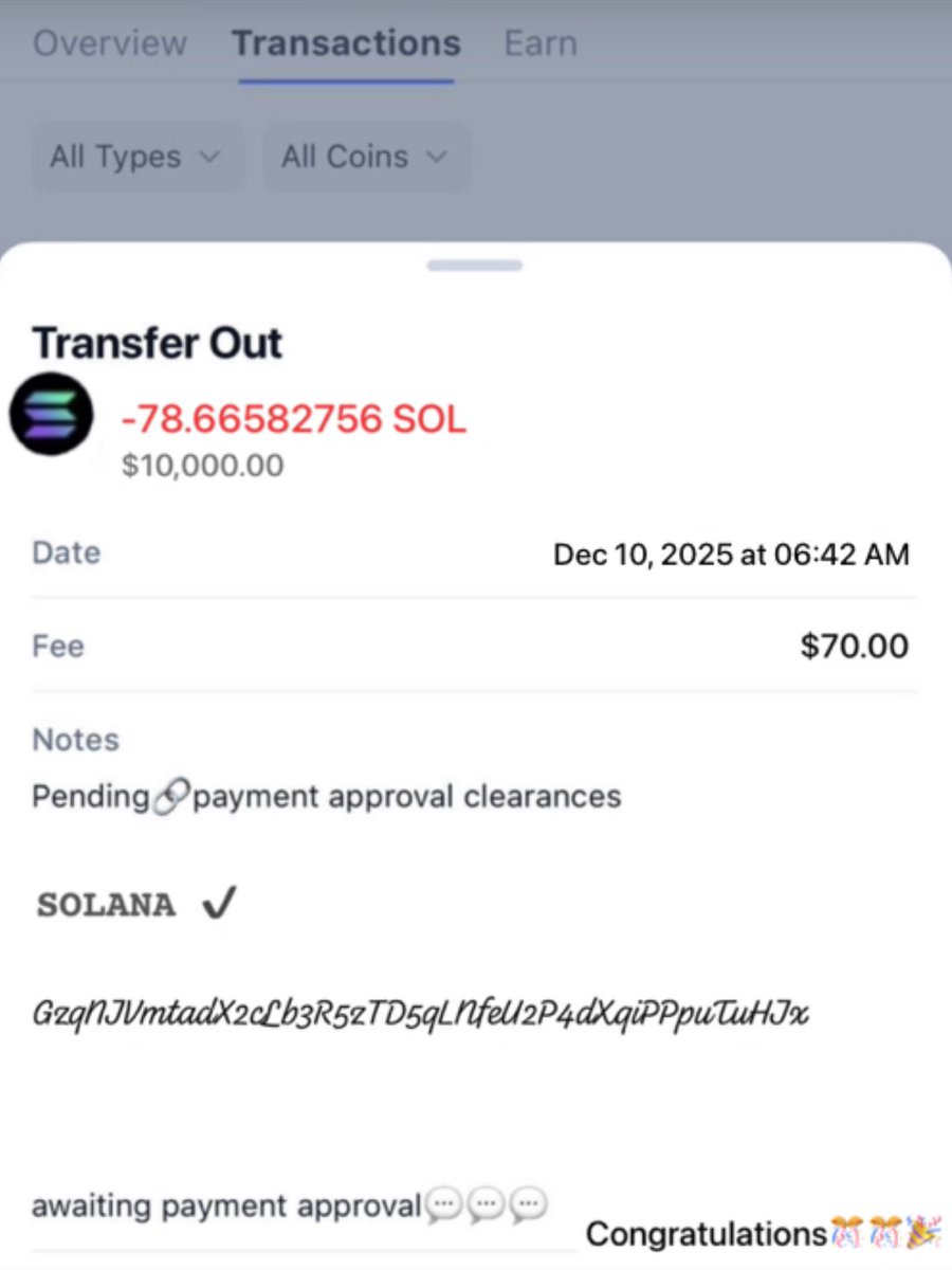 Cryptoze699's tweet photo. @qq659761400 kindly go and complete the claiming of your $10,000 SOL reward payment with the company or with @hadessol07 This is a chance in this life to break down the jackpot and to be free from brokeness this is an opportunity for you to realize your dream of wealth https://t.co/rwfYRirEiZ