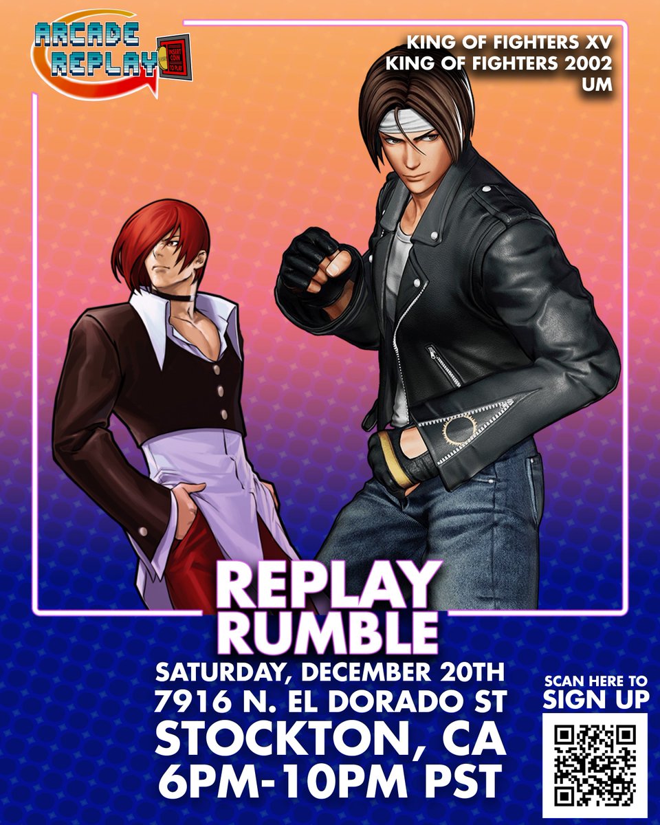 calling ALL 209/559/Sac/Bay VF+KOF players!!

*I* will be running some brackets at Arcade Replay in Stockton this month for VF5 and KOF15 (and 02UM). 

VF5 this Saturday on 12/13, 6PM
KOF15/02UM next Saturday on 12/20, 6PM

Check out the links below for more information.