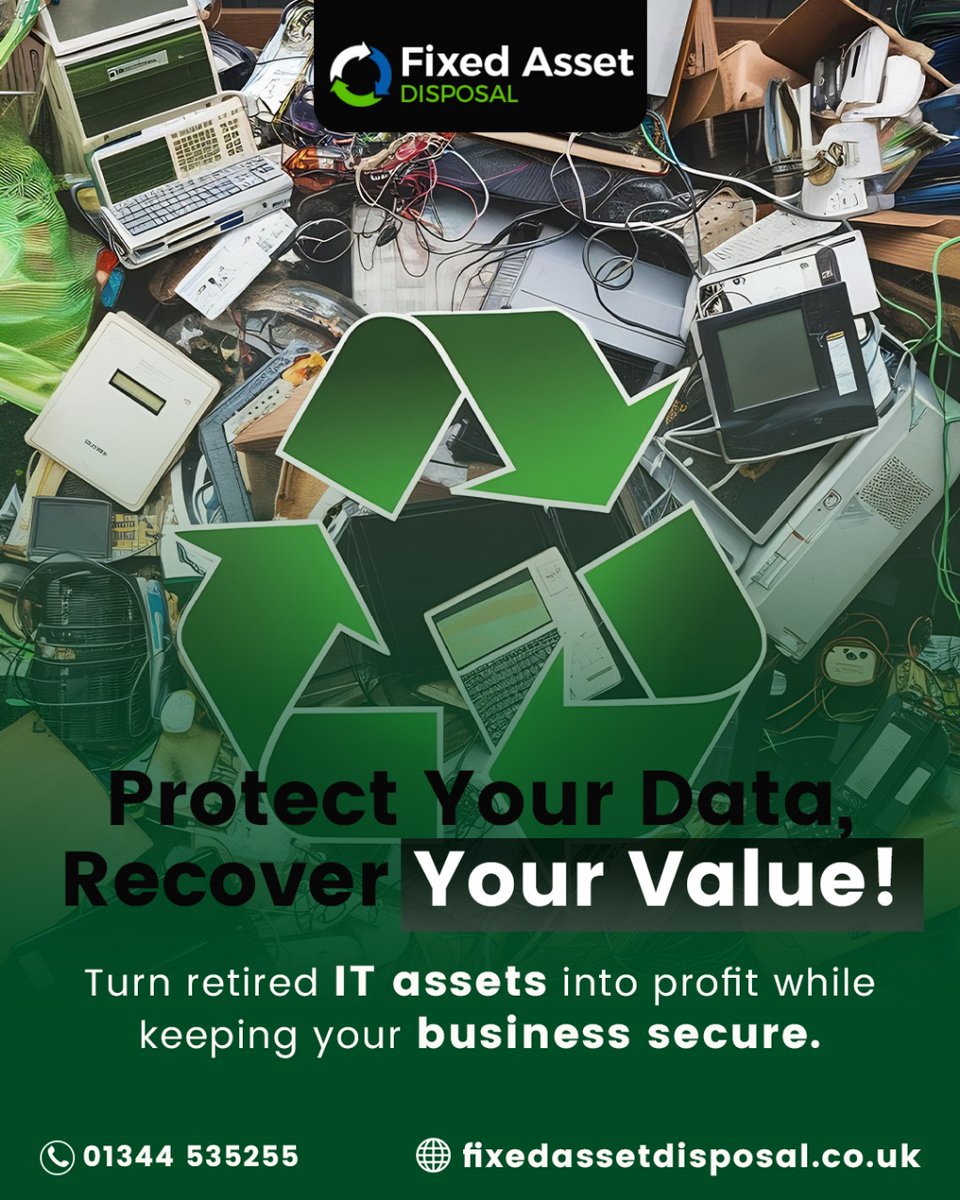 fixedassetd's tweet photo. 💻 Protect your data. Recover your value.
Turn your retired IT assets into real profit while keeping sensitive information secure. 🔒
Sustainable, compliant, and smart that’s Fixed Asset Disposal.

🌐 https://t.co/Sp5m2arRDO 

#DataSecurity... https://t.co/rBr5Mmu3Gh https://t.co/qOtA5Otmkd