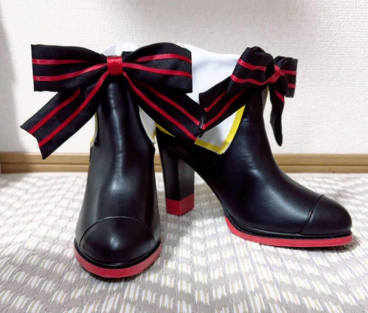 靴完成。にちゃり。