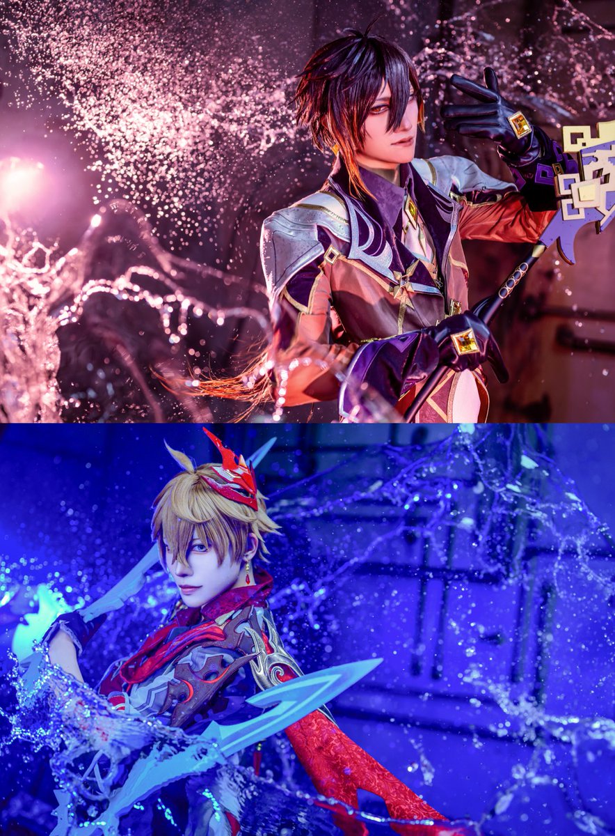 Cosplay 原神 鍾離@nagare_new45hm流 タルタリヤ@_kota_523 こた