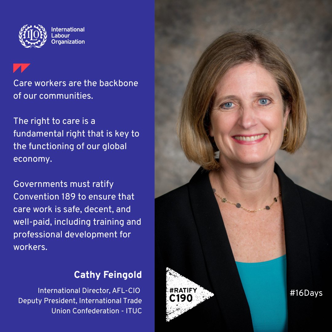ilo4USCA's tweet image. A well-functioning + robust care economy contributes to a healthier present &amp;amp; future work force, creates jobs, supports businesses, enhances productivity + help advance economic growth.

On #HumanRightsDay and every day, let's remember the essential role of care workers.

#16days