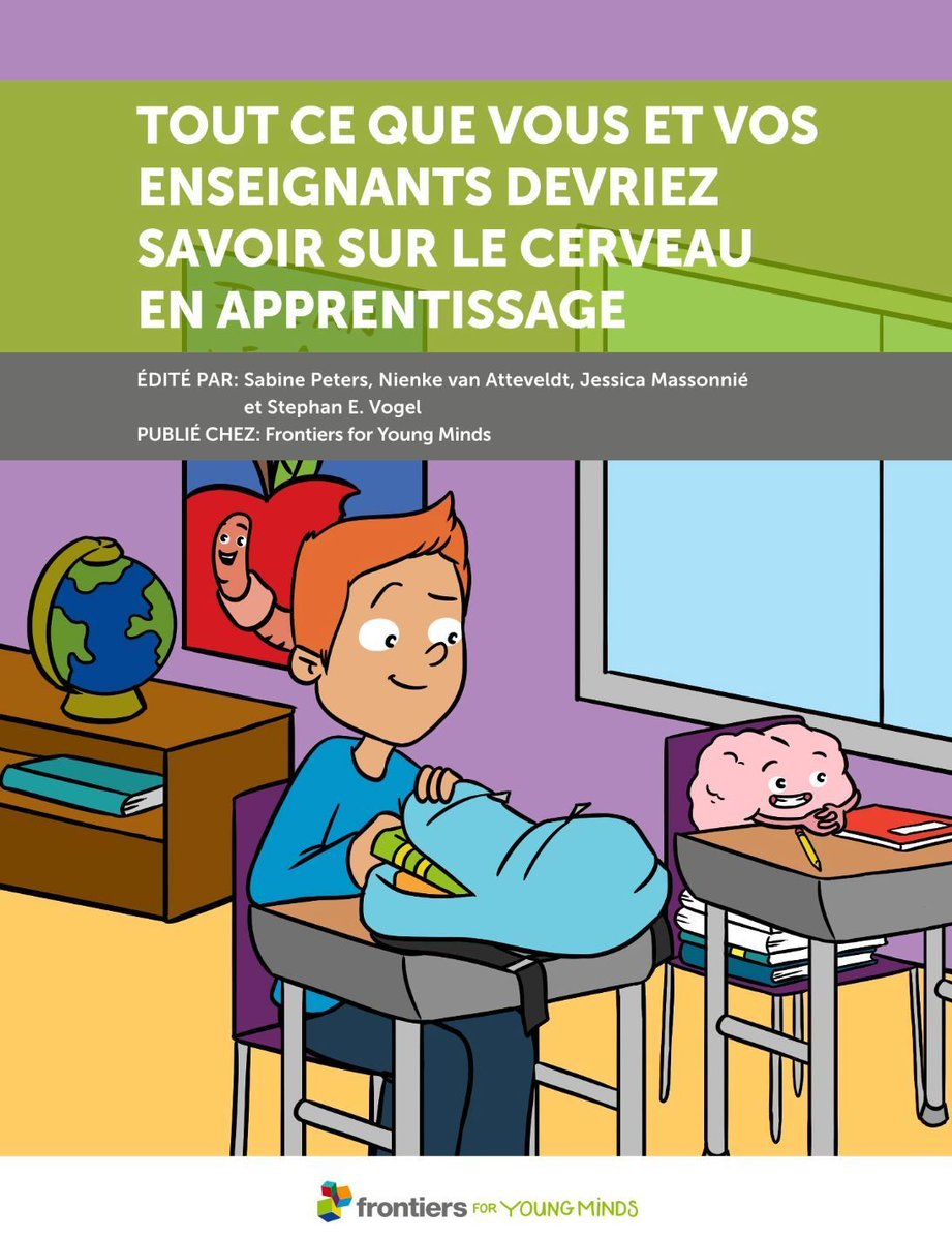 🧠 Apprendre, c’est transformer son cerveau !
Découvrez ce guide illustré et accessible pour comprendre comment la #mémoire, la #concentration ou les erreurs structurent l’#apprentissage.
🔗 doi.org/10.3389/978-2-… 
✍️ <a href="/FrontYoungMinds/">Frontiers for Young Minds</a>