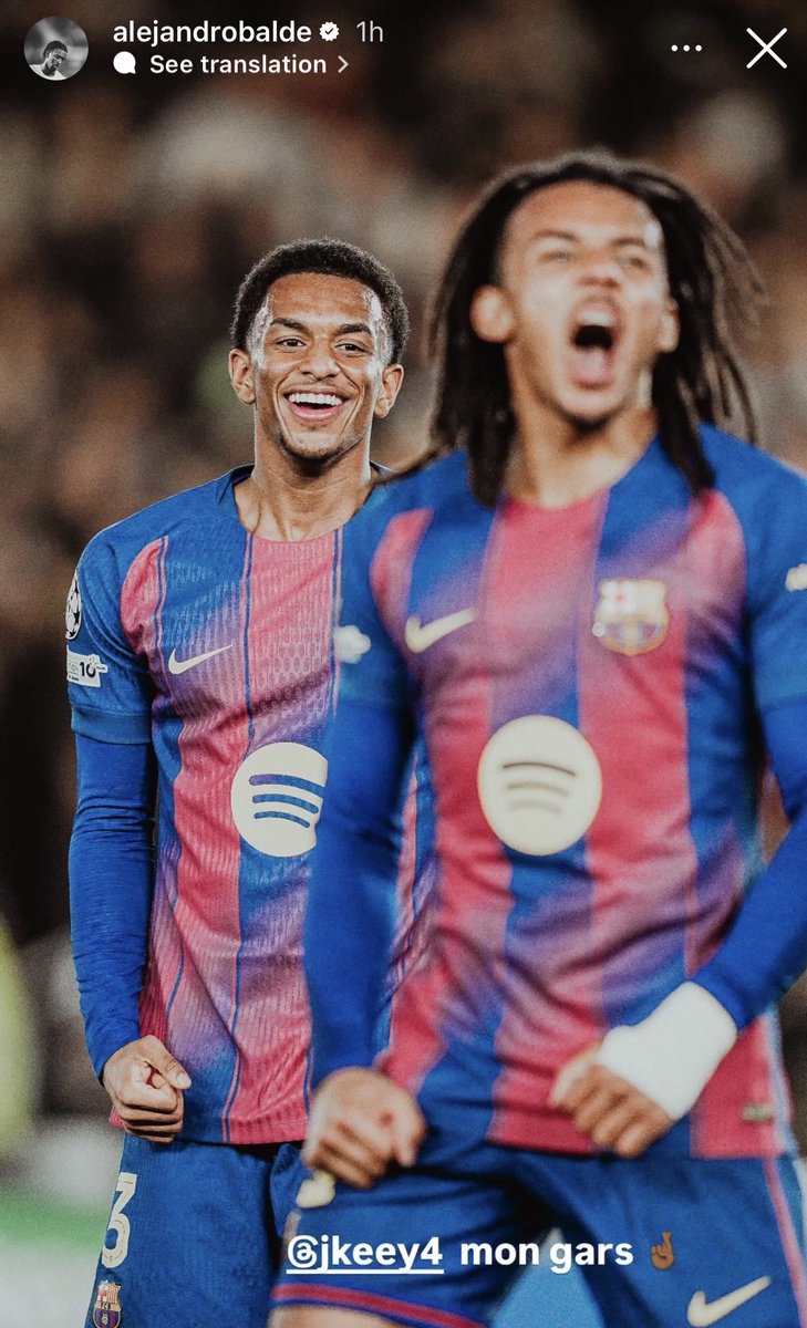 Balde vía IG: "My guy!"