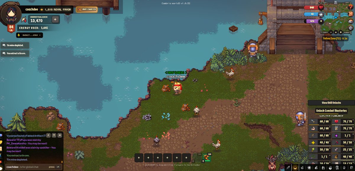 Bro, if you are like me that don't go into pvp, just do this;

> fishing (cook/grill)
> mining (crafting/smelting)
> hunting cows, deers, bears

you'll get good silver when you sell at the capital.

join me today let's play <a href="/playcambria/">Cambria</a>