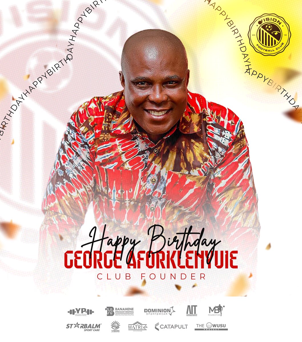 vfootballclub's tweet photo. Happy birthday, Mr. George Aforklenyuie! ๐
#Eewo https://t.co/Feo1tmphBr