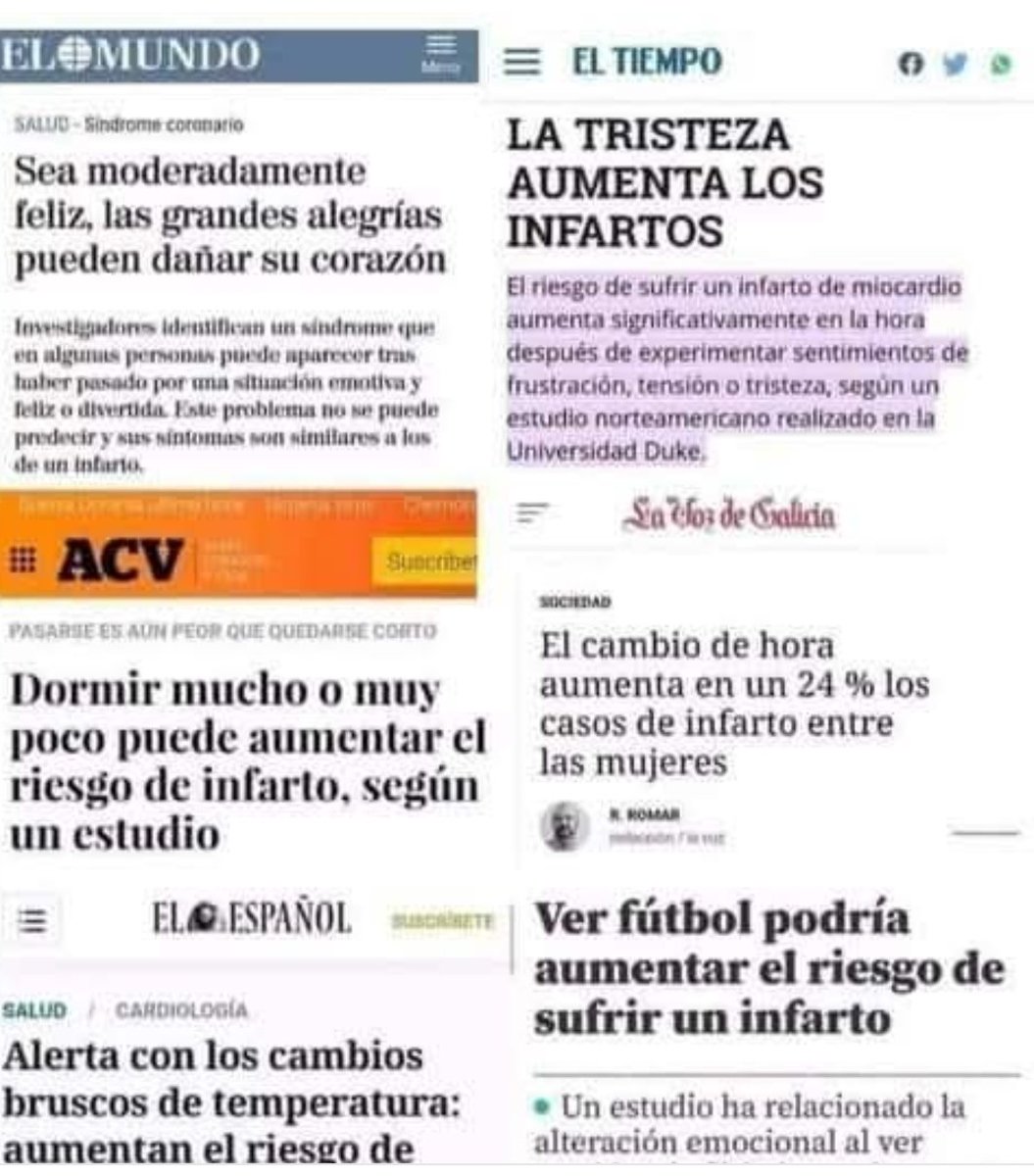 Infarto va infarto viene!! El qué no se infarte ponzoña no tiene😂😂😂😂😂