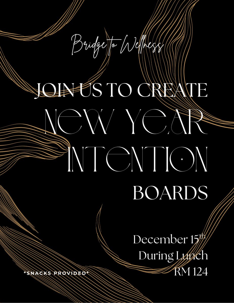 Ready to visualize your best year ever? Join our Bridge to Wellness for a special lunchtime session to create your 2026 Intention Board! Bring your creativity and your big ideas.
