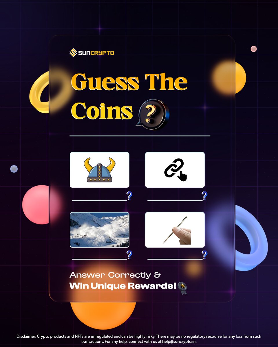 Time for the Weekly Crypto Quiz! Guess the name of the coins from the given  images and stand a chance to win amazing rewards! Quiz Rules: 1. You have  to guess ALL
