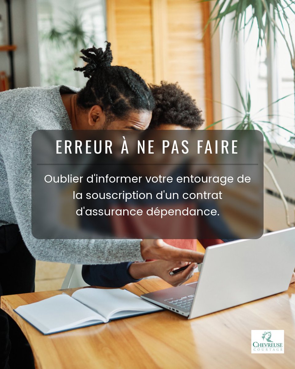 ChevreuseC's tweet photo. Lorsqu'on souscrit à un contrat d'assurance dépendance, il est essentiel d'informer son entourage. Voici pourquoi et comment éviter cette erreur : 1. Informer les proches : En cas de perte d'autonomie, ils sauront immédiatement qu'un contrat existe et pourront agir (1/2) https://t.co/IHGtj1sPUv