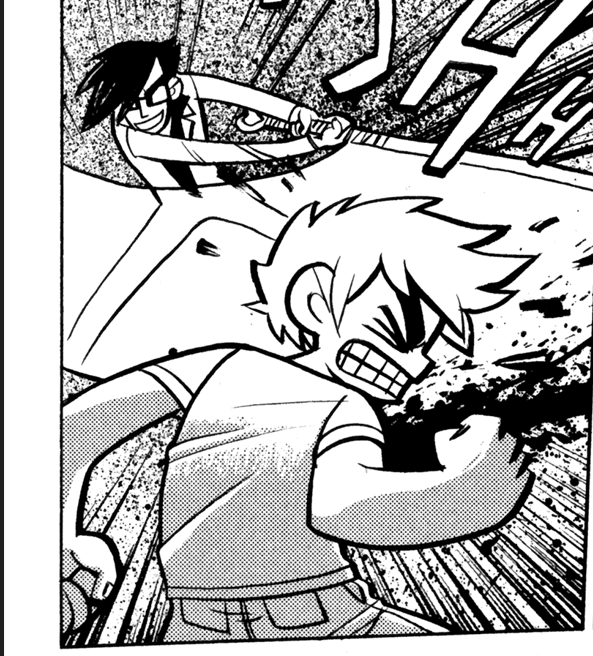 Ahora que lo veo, de todos los enfrentamientos con los exes el de Gideon tiene que ser el mas violento de todos. 
Scott y ramona son heridos brutalmente durante esta pelea como en ninguna otra