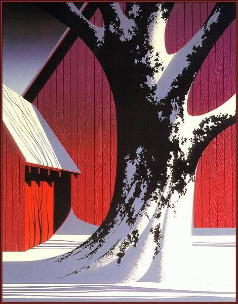 fraveris's tweet image. Eyvind Earle
Winter scene