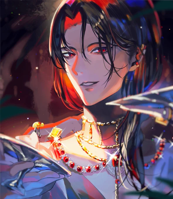 #OC #illustration #AtoZ練習法 【j】jewelry 密談お兄さん