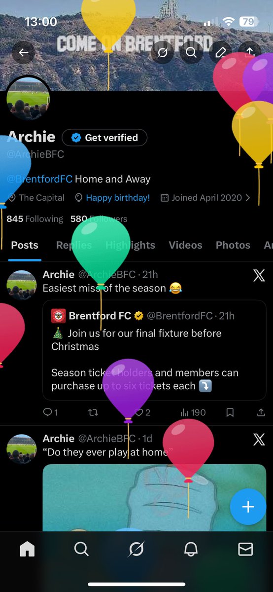 ArchieBFC's tweet image. Balloons!