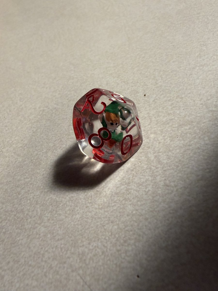 Dice #AdventCalendar for December 10, 2025! Another elf inclusion die, a D10!
<a href="/FanRollDice/">FanRoll by Metallic Dice Games</a> #DnD #ttrpg #ttrpgcommunity #Christmas2025 #Dice #DnD #dnd5e