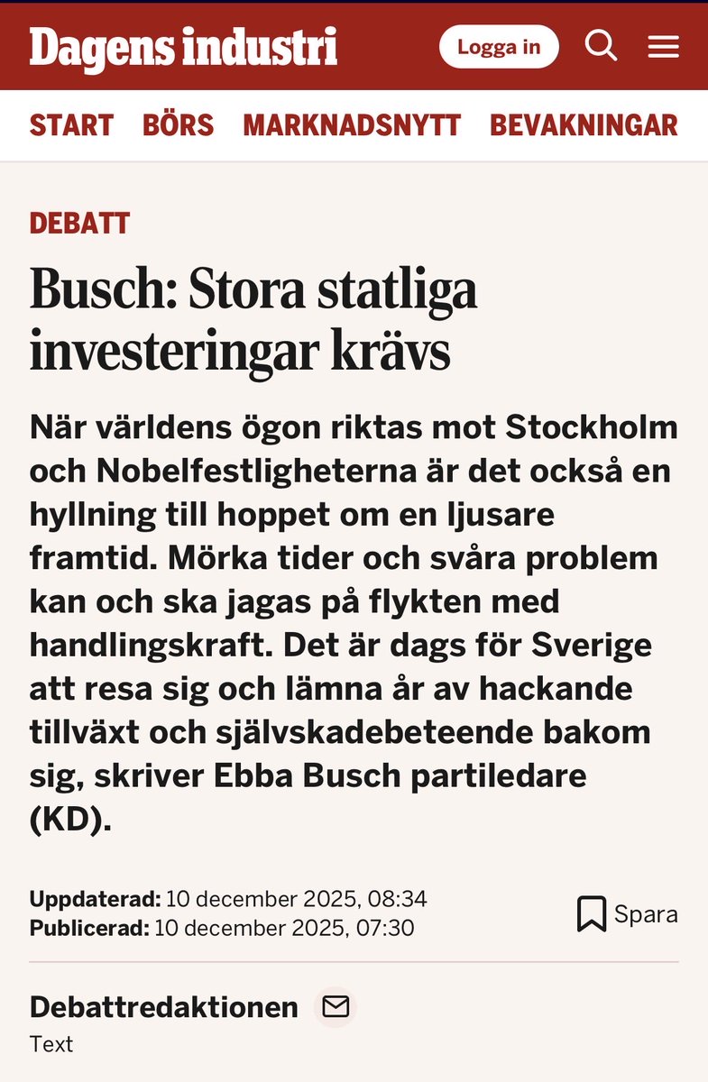 Jag trodde först att det här var en debattartikel från Katalys