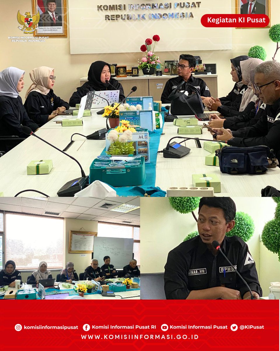 KIPusat's tweet image. Komisi Informasi Pusat menerima audiensi dari Balai Pengujian Mutu dan Sertifikasi Produk Hewan, Kementerian Pertanian RI. 9/12/25

#audiensi #kipusat #KeterbukaanInformasiPublik #hakandauntuktahu