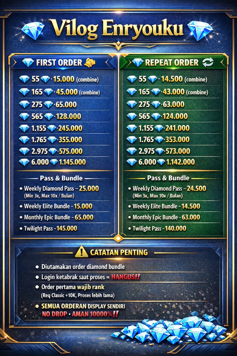 aipgoo's tweet photo. Open gaisss 💎💎
Disini grupnya : https://t.co/oQYVaF6eFa
#zonauang
#vilog
#mlbb
#mobilelegendsbangbang https://t.co/vVHHNodGLy