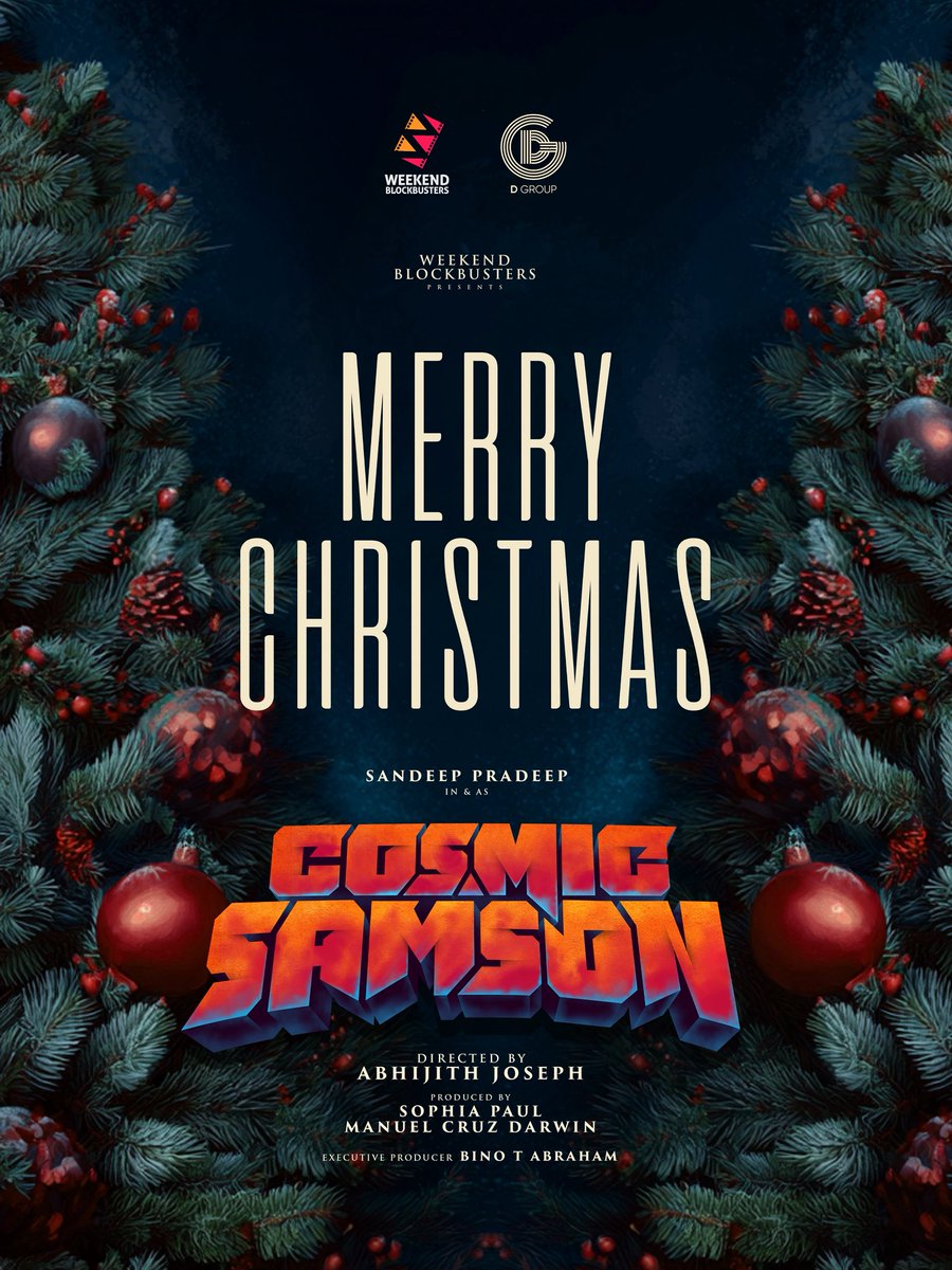 W_blockbusters's tweet image. This Christmas, we celebrate stories, dreams, and new beginnings ✨
Wishing everyone a joyful Christmas from all of us at Weekend Blockbusters.
A new cosmic journey awaits… 🌌

#WeekendBlockbusters #Production10
#cosmicsamson