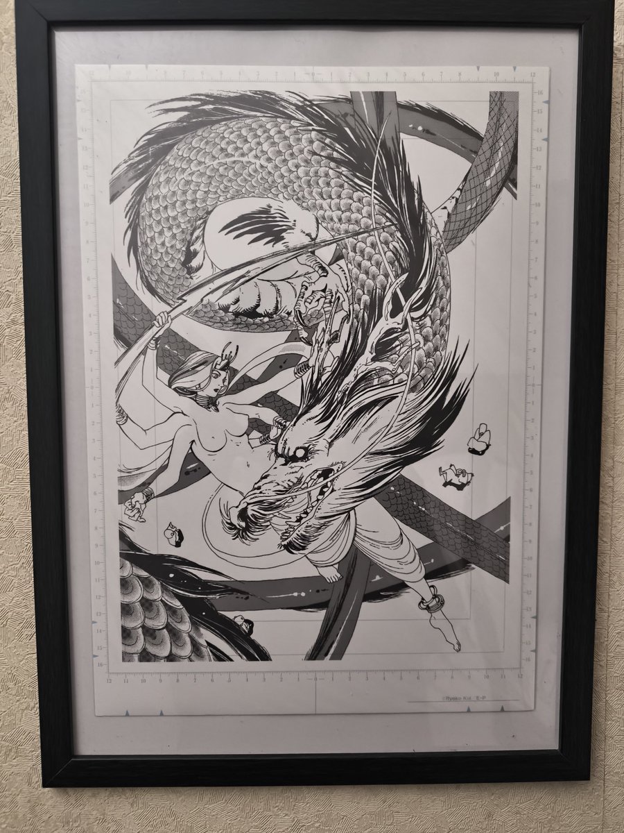 末広マチ 複製原画 末広マチ先生×COLLABOCAFEHONPO BLANC 2024 直筆サイン入りA3サイズ