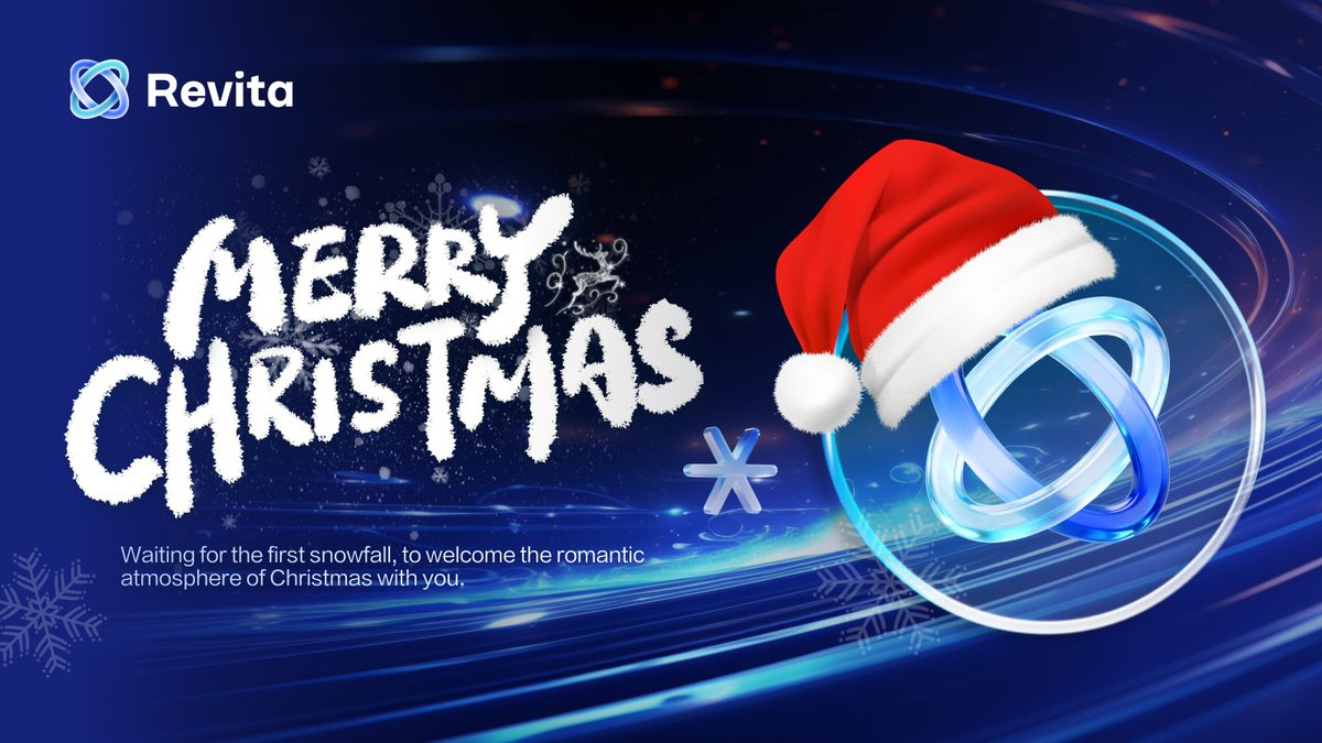 🎄✨ Merry Christmas from Revita!

May this holiday season bring you warmth, joy, and new beginnings.
As we build the future of AI × IoT × RWA, thank you for growing with us and believing in real-world value on-chain.

Wishing you peace, prosperity, and a brighter on-chain