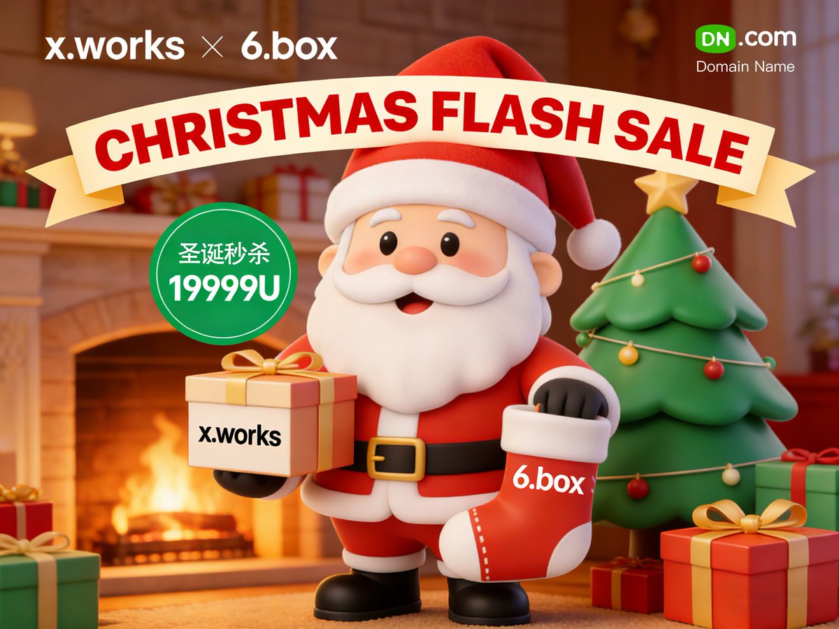 🎅 Reindeer on strike! They want your exclusive domains: X.works! 6.box! 
To secure your Christmas surprise: Exclusive offer – ✨only $19,999
🎁Grab now, reindeer deliver!
#Christmas #Sales