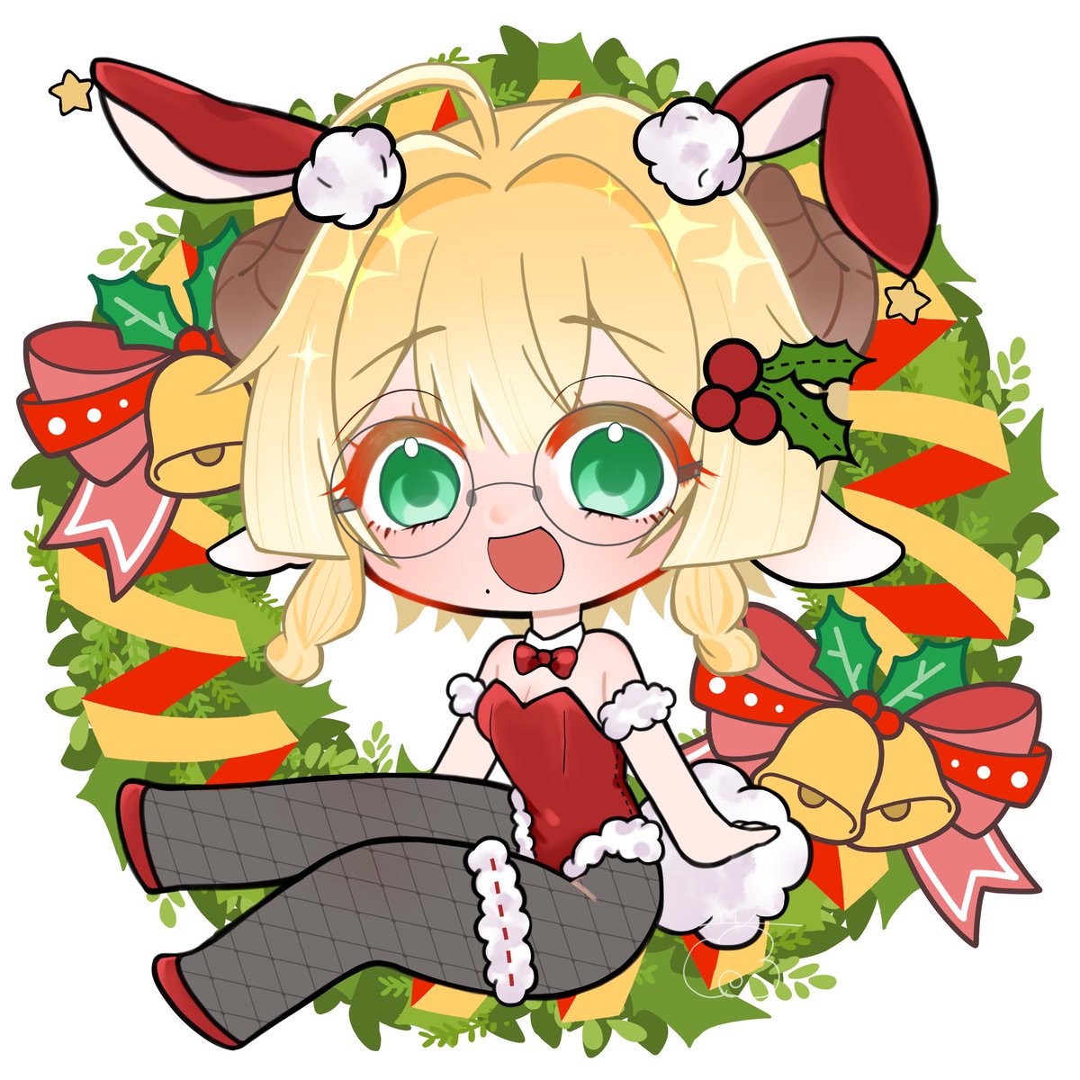 メリークリスマス🎄✨
イラストは花円 誉(#hnmr_ho)さまにご依頼したクリスマスミニキャラ!
めちょかわなのでたくさん見てほしい🐏 